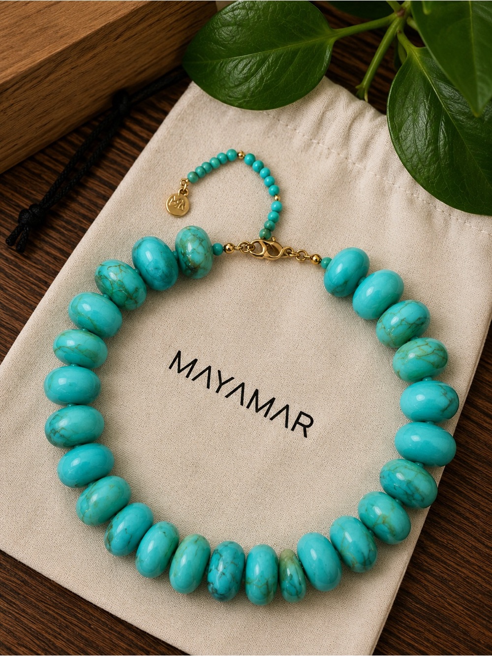 New Mayamar resin  Beaded Necklace - Women jewelry